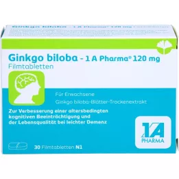 GINKGO BILOBA-1A Pharma 120 mg tabletki powlekane, 30 szt