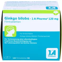 GINKGO BILOBA-1A Pharma 120 mg tabletki powlekane, 120 szt