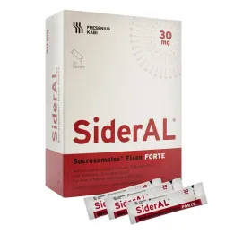 Sideral Iron Forte 30 mg granulat materiału z owoców cytrusowych, 30 szt