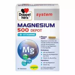 DOPPELHERZ Tabletki systemu Magnez 500 Depot, 60 szt