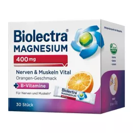 BIOLECTRA Magnez 400 mg Nerwy &amp; Mięśnie Witalne, 30X1,9 g