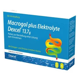 Makrogol plus elektrolity Dexcel 13,7 g Ple, 10 szt