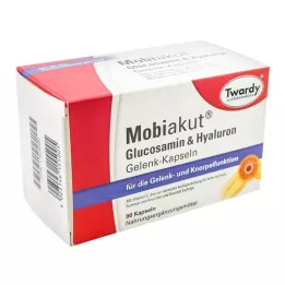 MOBIAKUT Glukozamina & Kapsułki na stawy z kwasem hialuronowym, 90 szt