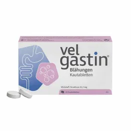 Velgastin tabletki do żucia na wzdęcia, 20 szt