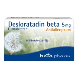 Desloratadyna beta 5 mg tabletki powlekane, 50 szt
