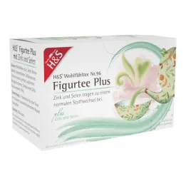 H&amp;S Figura Tea Plus z workiem filtrującym cynkowo-selenowym, 20X1,5 g