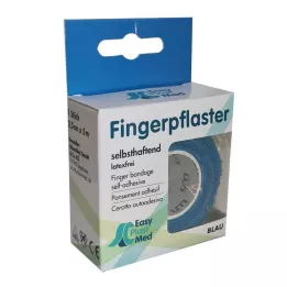 UM EASYPLAST Plaster na palec samoprzylepny 2,5 cm x 5 m niebieski, 1 szt
