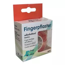 UM EASYPLAST Plaster na palec samoprzylepny 2,5 cm x 5 m czerwony, 1 szt