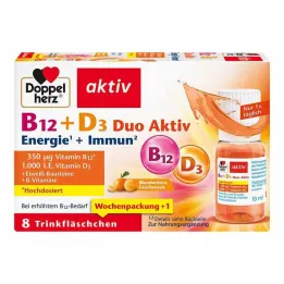 Doppelherz B12 + D3 Duo Aktywne ampułki do picia, 8 szt