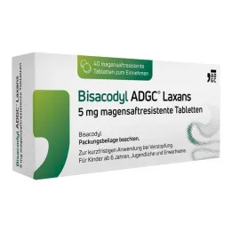 Bisacodyl ADGC® Środek przeczyszczający 5 mg tabletki dojelitowe, 40 tabletek