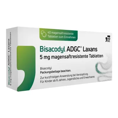 Bisacodyl ADGC® Środek przeczyszczający 5 mg tabletki dojelitowe, 40 tabletek Bisacodyl ADGC® Środek przeczyszczający 5 mg tabletki dojelitowe, 40 tabletek