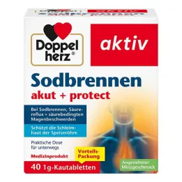 Doppelherz zgaga ostra + ochronne tabletki do żucia, 40 szt