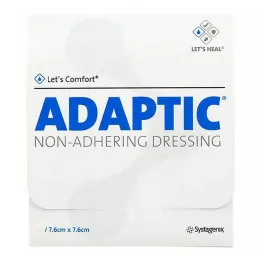 Adaptic 7,6x7,6 cm wilgotny opatrunek na rany 3M 2012, 50 szt
