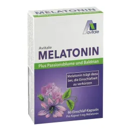 Melatonina + passiflora + waleriana w kapsułkach, 60 szt
