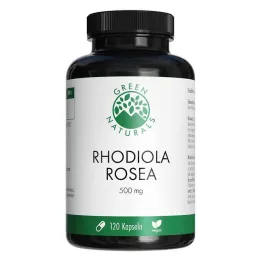 Green Naturals Rhodiola Rosea 500 mg kapsułki wysokodawkowe, 120 szt