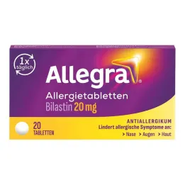Allegra tabletki na alergię 20 mg tabletki, 20 szt