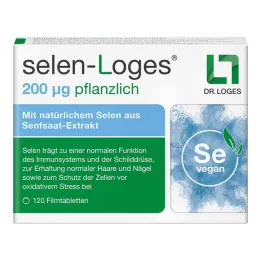 Selen-Loges 200 µg roślinne tabletki powlekane, 120 szt
