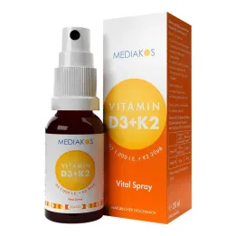 Witamina D3 + K2 1000 IU 20 µg Mediakos Vital Spray, 20 ml