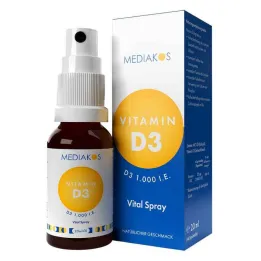 Witamina D3 1000 j.m. Mediakos Vital Spray, 20 ml