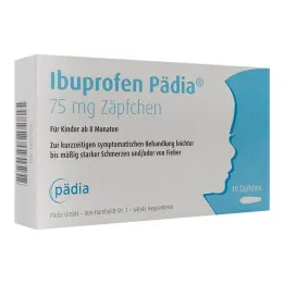 Ibuprofen Pedia 75 mg czopki, 10 szt