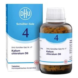 DHU Sól Schüßlera nr 4 chloratu potasowego D6 tabletki, 900 szt