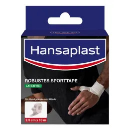 Wytrzymała taśma sportowa Hansaplast 2,5 cm x 10 m biała, 1 szt