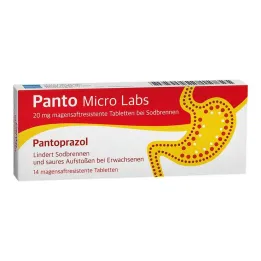 Panto Micro Labs 20 mg tabletki dojelitowe na zgagę, 14 szt