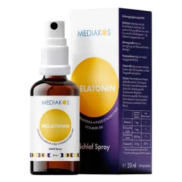 MELATONIN ASHWAGANDHA Mediakos Sleep Spray wegański spray 20 ml, 20 ml