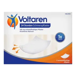 Voltaren 24-godzinne plastry przeciwbólowe z diklofenakiem, 5 szt