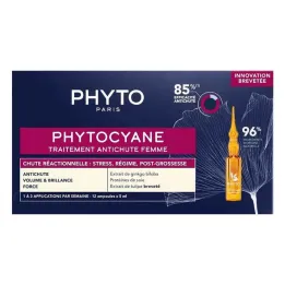 Leczenie reaktywnego wypadania włosów u kobiet fitocyjaniną, 12 x 5 ml