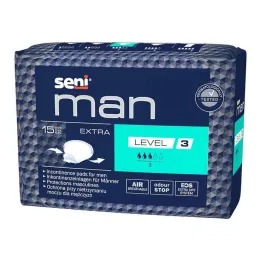 Podpaski na nietrzymanie moczu Seni® Man ekstra poziom 3, 15 sztuk