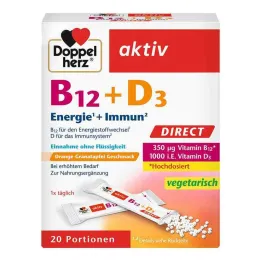 Pellet Doppelherz B12 + D3 Direct, 20 szt
