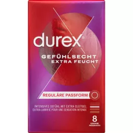 DUREX Prezerwatywy zapewniające uczucie wyjątkowo nawilżenia, 8 sztuk