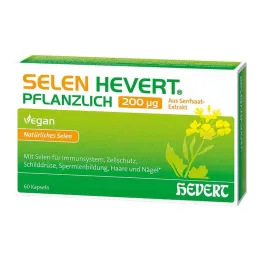 Selenium Hevert roślinne kapsułki 200 µg, 60 sztuk