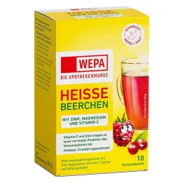 Gorące jagody Wepa + witamina C + cynk + proszek magnezu, 10X10 g