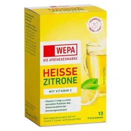 Wepa gorąca cytryna + witamina C w proszku, 10X10 g