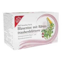 H&S Herbata bąbelkowa z woreczkiem filtrującym z liści mącznicy lekarskiej, 20X2,0 g