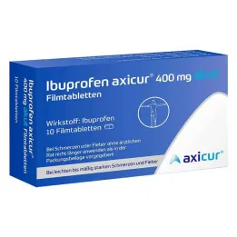 Ibuprofen axicur® 400 mg ostre tabletki powlekane, 10 szt
