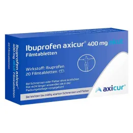Ibuprofen axicur® 400 mg ostre tabletki powlekane, 20 szt