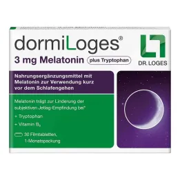 Dormiloges 3 mg melatonina plus tryptofan tabletki powlekane, 30 szt