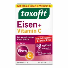 taxofit® żelazo + witamina C kapsułki, 40 szt