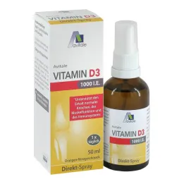 Witamina D3 1000 IU spray bezpośredni, 50 ml