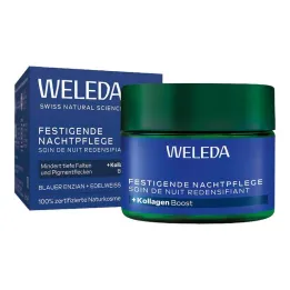 Weleda ujędrniająca pielęgnacja na noc niebieska goryczka & Szarotka, 40 ml