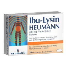 Ibu-Lysine Heumann 400 mg tabletki powlekane, 20 tabletek