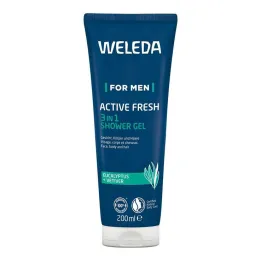 Weleda dla mężczyzn Active Fresh Żel pod prysznic 3w1, 200 ml