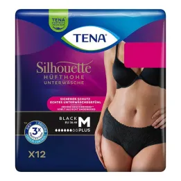 Spodnie na nietrzymanie moczu Tena Silhouette Plus M czarne, 12 szt