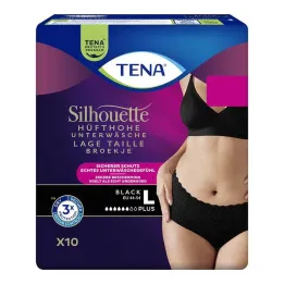 Spodnie na nietrzymanie moczu Tena Silhouette Plus L czarne, 10 szt