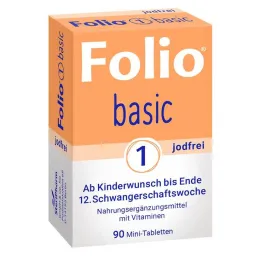 Folio 1 podstawowe tabletki powlekane bez jodu, 90 szt