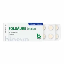 Kwas foliowy Biosyn tabletki, 50 szt