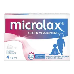 Lewatywy doodbytnicze Microlax z krótką szyjką, 4 sztuki